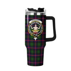Urquhart Modern Tartan Crest 40 oz Insulated Tumbler with Handle