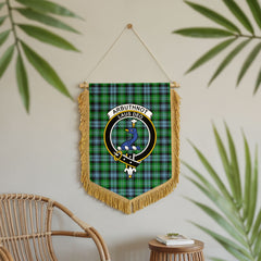 Arbuthnot Ancient Tartan Crest Wall Hanging Banner - Wood Pole
