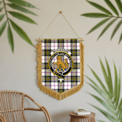 McPherson Dress Modern Tartan Crest Wall Hanging Banner - Wood Pole