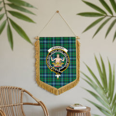 Urquhart Ancient Tartan Crest Wall Hanging Banner - Wood Pole