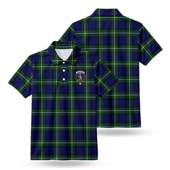 Bannerman Tartan Crest Birdseye Mesh Polo Shirt