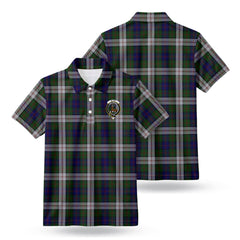 Blair Dress Tartan Crest Birdseye Mesh Polo Shirt