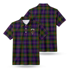 Cameron of Erracht Modern Tartan Crest Birdseye Mesh Polo Shirt