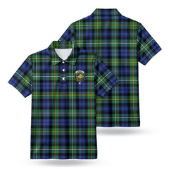 Campbell Argyll Ancient Tartan Crest Birdseye Mesh Polo Shirt