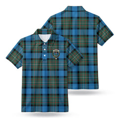 Fergusson Ancient Tartan Crest Birdseye Mesh Polo Shirt