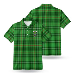 Galloway District Tartan Crest Birdseye Mesh Polo Shirt