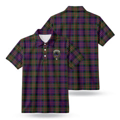 MacDonnell of Glengarry Modern Tartan Crest Birdseye Mesh Polo Shirt