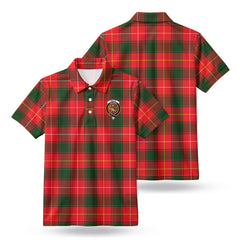 MacFie Tartan Crest Birdseye Mesh Polo Shirt
