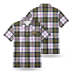 MacPherson Dress Modern Tartan Crest Birdseye Mesh Polo Shirt