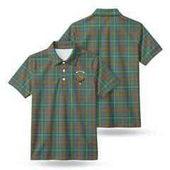 McIntosh Hunting Ancient Tartan Crest Birdseye Mesh Polo Shirt