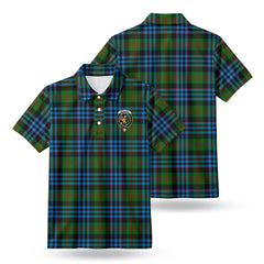 Newlands Tartan Crest Birdseye Mesh Polo Shirt