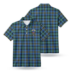Weir Ancient Tartan Crest Birdseye Mesh Polo Shirt