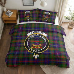 Cameron of Erracht Modern Tartan Crest Bedding Set