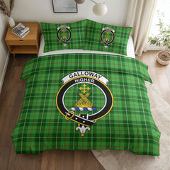 Galloway District Tartan Crest Bedding Set