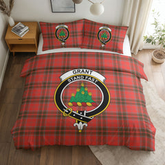 Grant Weathered Tartan Crest Bedding Set