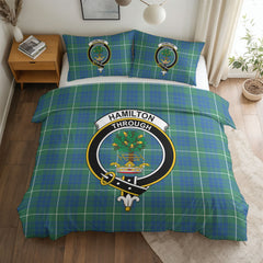 Hamilton Hunting Ancient Tartan Crest Bedding Set
