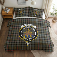 MacKenzie Weathered Tartan Crest Bedding Set
