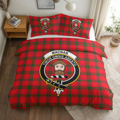 MacNab Modern Tartan Crest Bedding Set