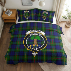 McEwan Modern Tartan Crest Bedding Set