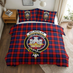 McLachlan Modern Tartan Crest Bedding Set