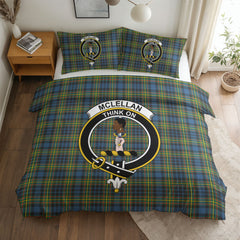 McLellan Ancient Tartan Crest Bedding Set