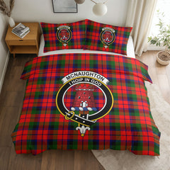 McNaughton Modern Tartan Crest Bedding Set