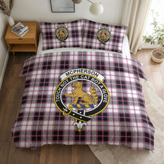 McPherson Hunting Modern Tartan Crest Bedding Set