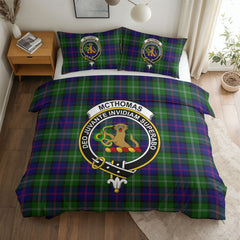 McThomas Modern Tartan Crest Bedding Set