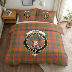 Ross Ancient Tartan Crest Bedding Set