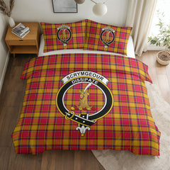 Scrymgeour Tartan Crest Bedding Set