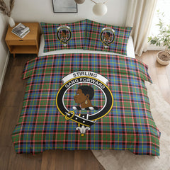 Stirling (of Keir) Tartan Crest Bedding Set