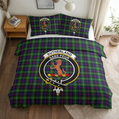 Sutherland Modern Tartan Crest Bedding Set