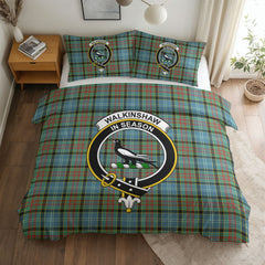 Walkinshaw Tartan Crest Bedding Set