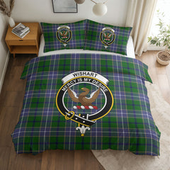 Wishart Hunting Tartan Crest Bedding Set