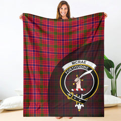 McRae Modern Tartan Crest Blanket Wave Style