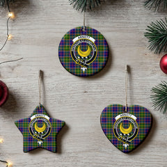 Arnott Tartan Crest Christmas Ceramic Ornament