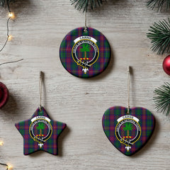 Cairns Tartan Crest Christmas Ceramic Ornament