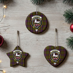 Cochrane Modern Tartan Crest Christmas Ceramic Ornament
