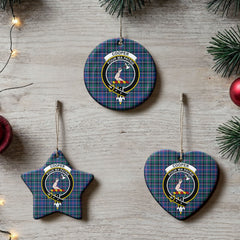 Cooper Ancient Tartan Crest Christmas Ceramic Ornament