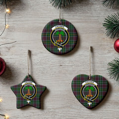 Crosbie Tartan Crest Christmas Ceramic Ornament