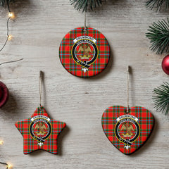 Drummond of Perth Tartan Crest Christmas Ceramic Ornament