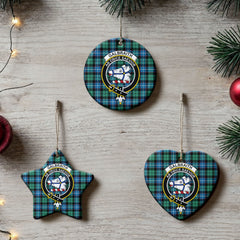 Galbraith Ancient Tartan Crest Christmas Ceramic Ornament