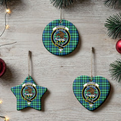 Graham of Montrose Ancient Tartan Crest Christmas Ceramic Ornament