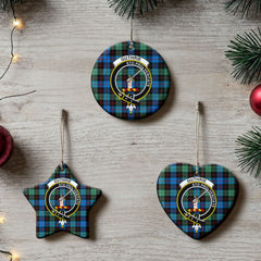 Guthrie Ancient Tartan Crest Christmas Ceramic Ornament