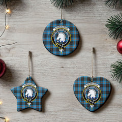 Horsburgh Tartan Crest Christmas Ceramic Ornament