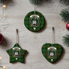 Kincaid Tartan Crest Christmas Ceramic Ornament