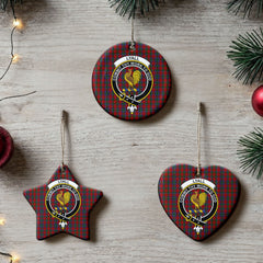 Lyall Tartan Crest Christmas Ceramic Ornament