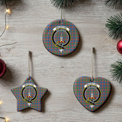 MacIntyre Ancient Tartan Crest Christmas Ceramic Ornament