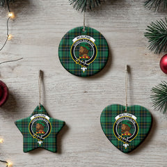McAlpine Ancient Tartan Crest Christmas Ceramic Ornament