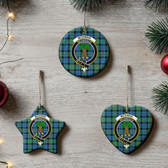 McEwan Ancient Tartan Crest Christmas Ceramic Ornament